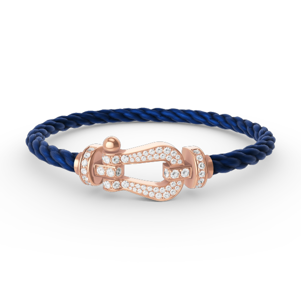 [Marins]FORCE LARGE HORSESHOE FULL DIAMOND BRACELET ROSE GOLD