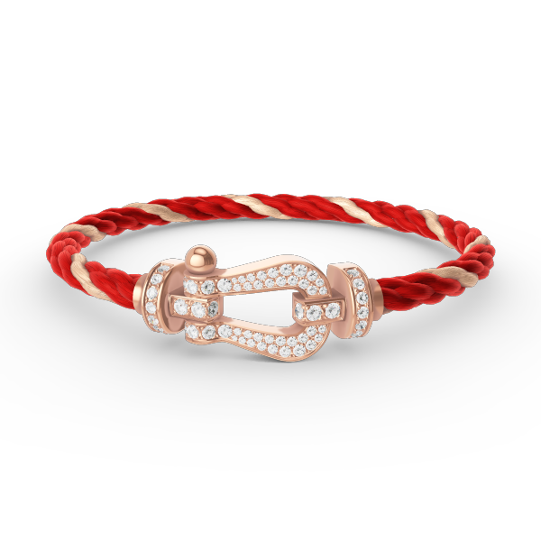 [Marins]FORCE LARGE HORSESHOE FULL DIAMOND BRACELET ROSE GOLD