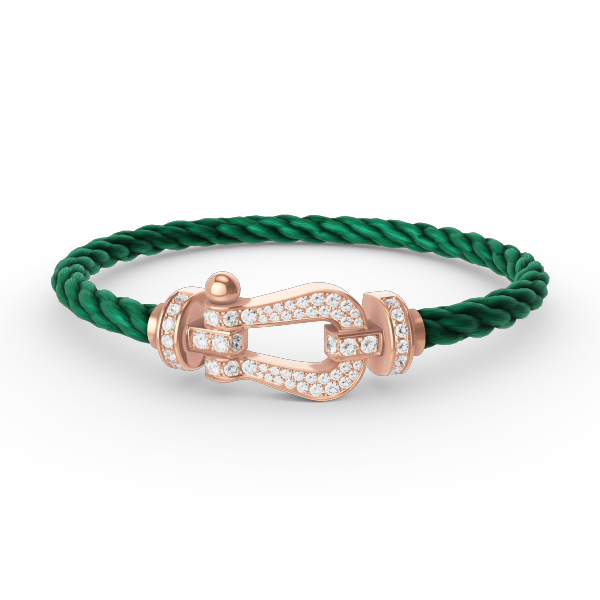 [Marins]FORCE LARGE HORSESHOE FULL DIAMOND BRACELET ROSE GOLD