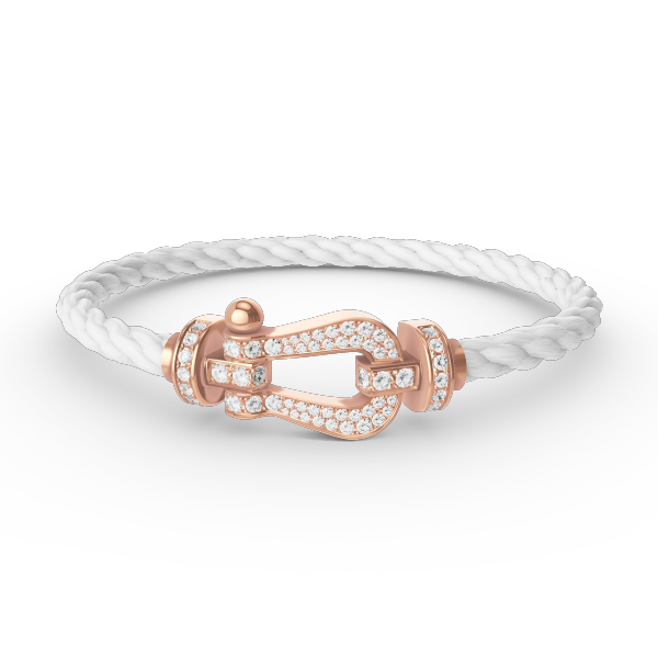 [Marins]FORCE LARGE HORSESHOE FULL DIAMOND BRACELET ROSE GOLD