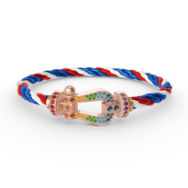 [Marins]FORCE LARGE HORSESHOE  COLORED DIAMOND BRACELET ROSE GOLD