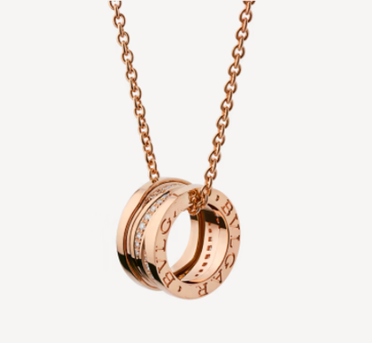 [Marins]ZERO 1 PINK GOLD DIAMOND NECKLACE