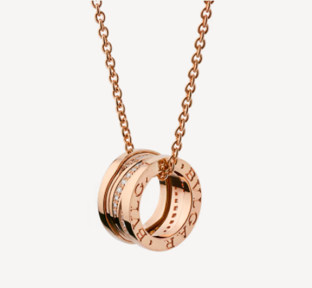 [Marins]ZERO 1 PINK GOLD DIAMOND NECKLACE