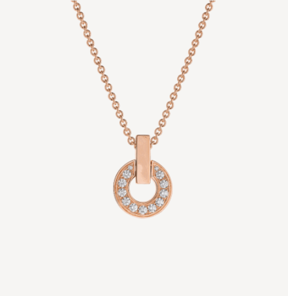 [Marins]GARI NECKLACE PINK GOLD DIAMOND
