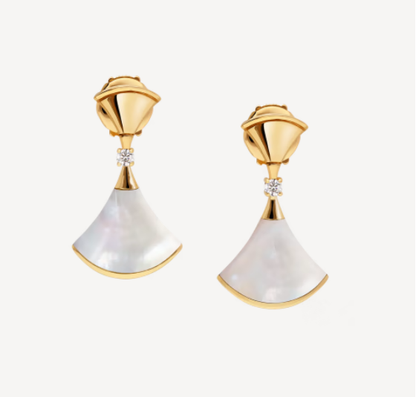 [Marins]DREAM MOP 1 DIAMOND EARRINGS