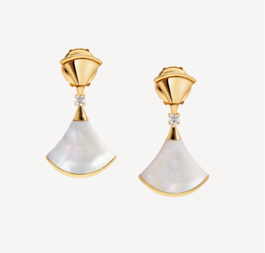 [Marins]DREAM MOP 1 DIAMOND EARRINGS