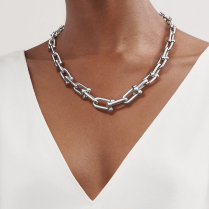 [Marins]HARDWEAR SILVER CHOKER