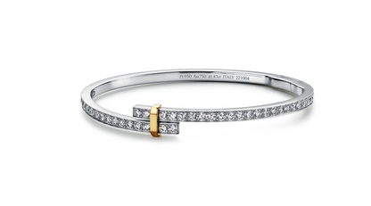 [Marins]EDGE DIAMOND GOLD SILVER BRACELET