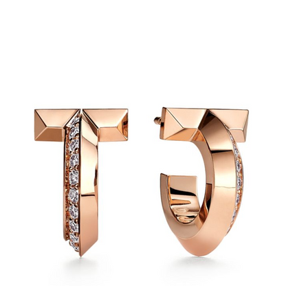 [Marins]T1 HOOP DIAMOND EARRINGS