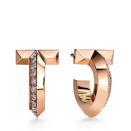 [Marins]T1 HOOP DIAMOND EARRINGS