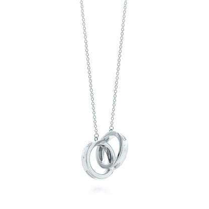 [Marins]INTERLOCKING CIRCLES PENDANT SILVER SMALL NECKLACE