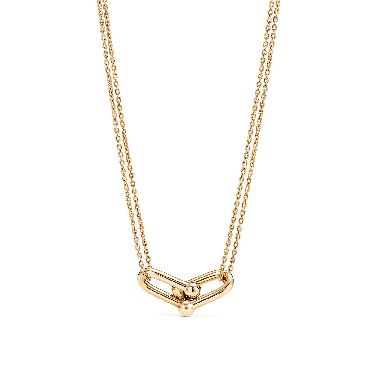 [Marins]HARDWEAR GOLD DOUBLE LINK NECKLACE