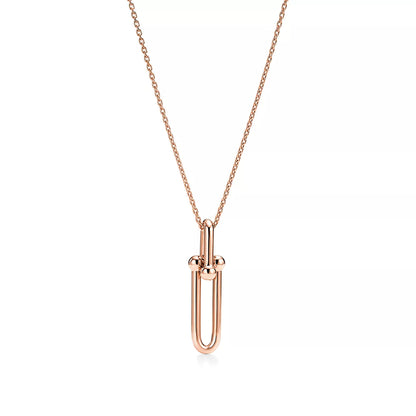 [Marins]HARDWEAR DROP DOUBLE LINK PEDANT NECKLACE