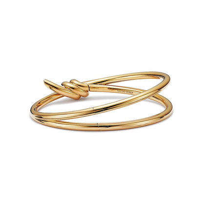 [Marins]KNOT DOUBLE ROW GOLD BRACELET
