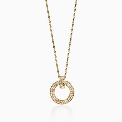 [Marins]T WIRE PEDANT DIAMOND NECKLACE
