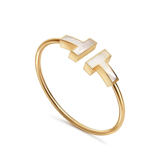 [Marins]T WIDE MOP OPEN BRACELET