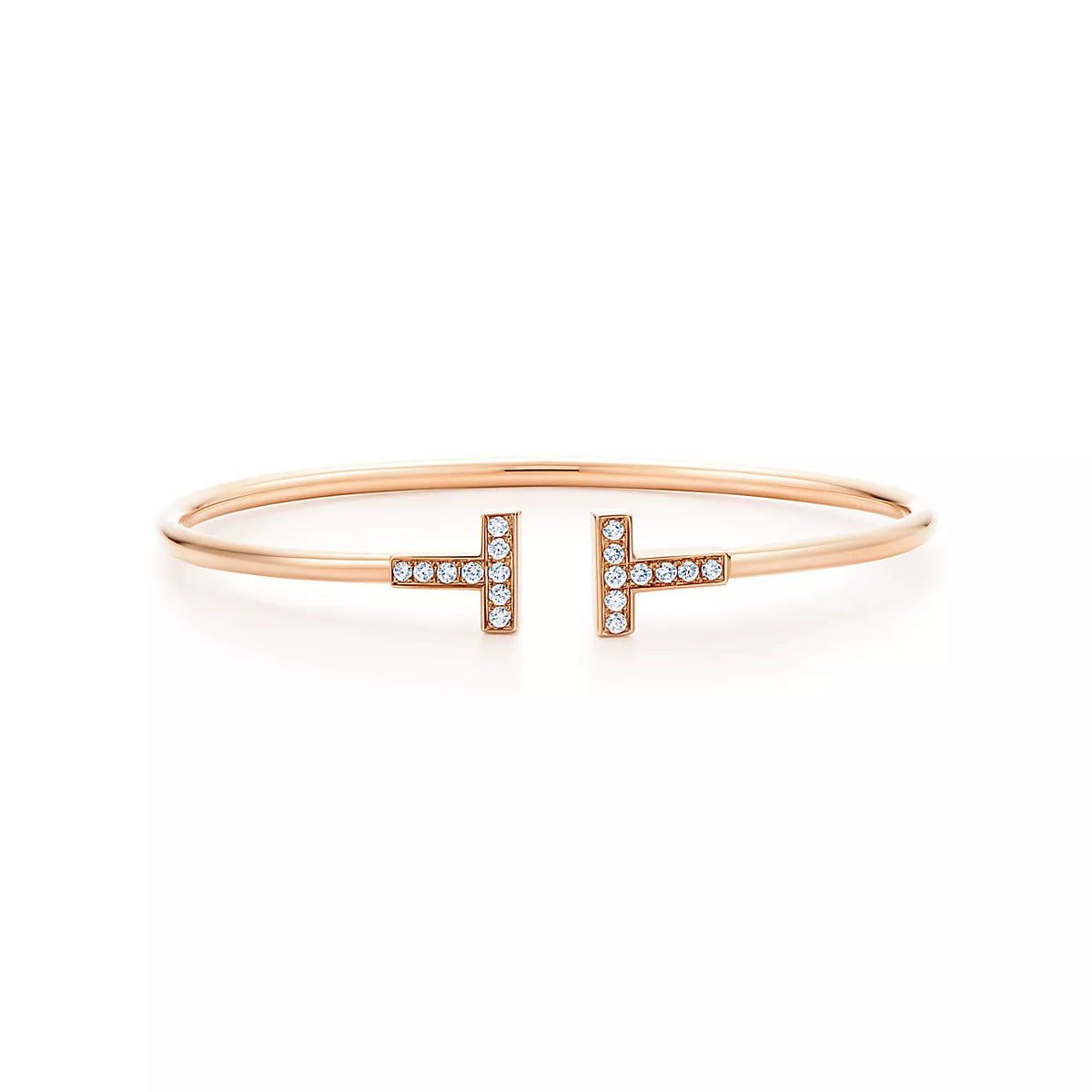 [Marins]T BRACELET PINK GOLD 1.8MM DIAMOND
