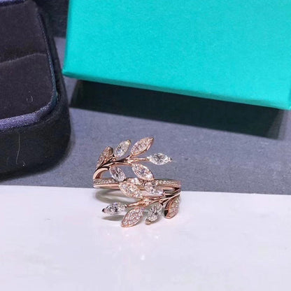 [Marins]VICTORIA DIAMOND VINE BYPASS RING PINK GOLD