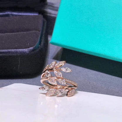 [Marins]VICTORIA DIAMOND VINE BYPASS RING PINK GOLD