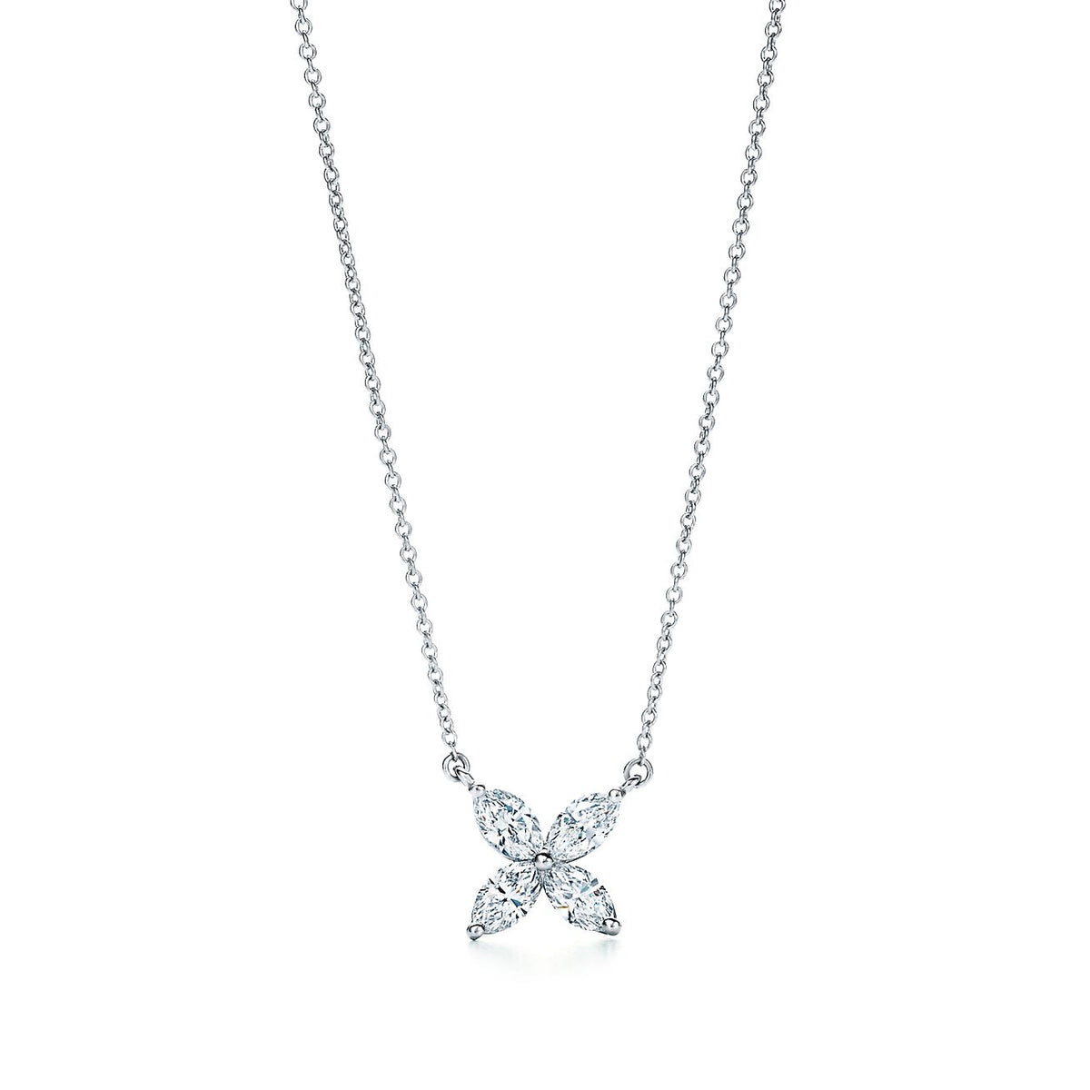 [Marins]PLATINUM AND DIAMOND VICTORIA PENDANT NECKLACE