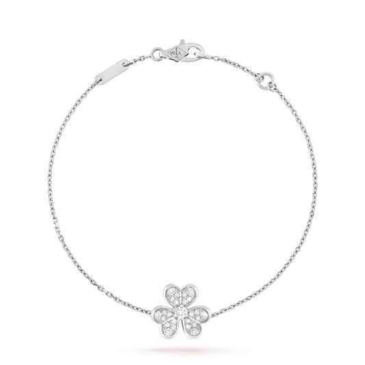 [Marins]FRIVOLE SILVER FLOWER DIAMOND BRACELET