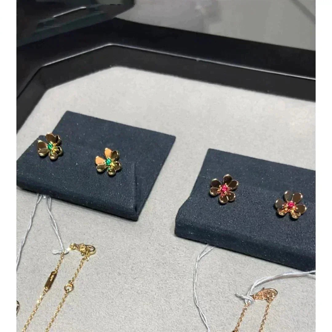 [Marins]FRIVOLE  FLOWER PINK EARRINGS