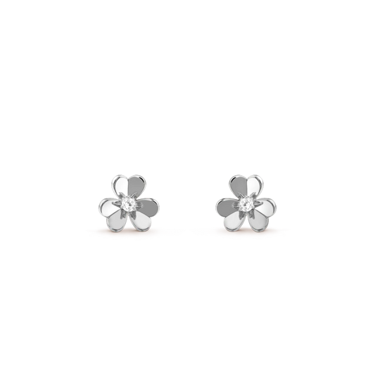 [Marins]FRIVOLE MINI SILVER FLOWER EARRINGS