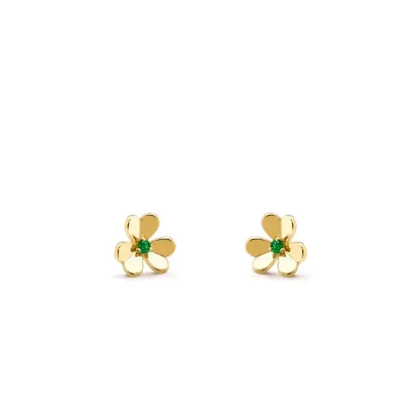 [Marins]FRIVOLE  FLOWER MALACHITE EARRINGS