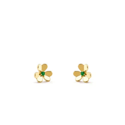 [Marins]FRIVOLE  FLOWER MALACHITE EARRINGS