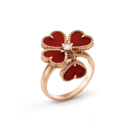[Marins]SWEET CLOVER CARNELIAN RING