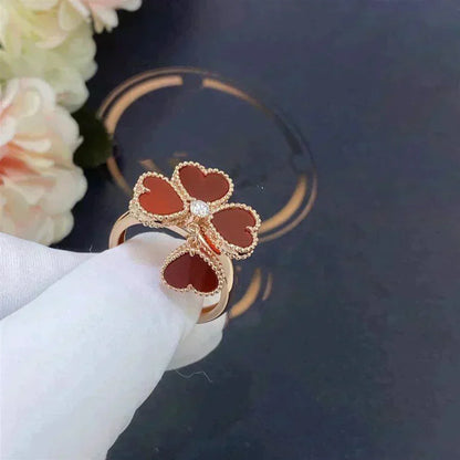 [Marins]SWEET CLOVER CARNELIAN RING