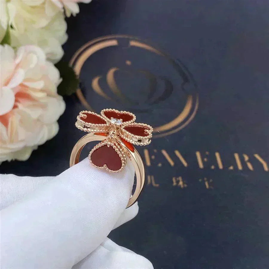 [Marins]SWEET CLOVER CARNELIAN RING