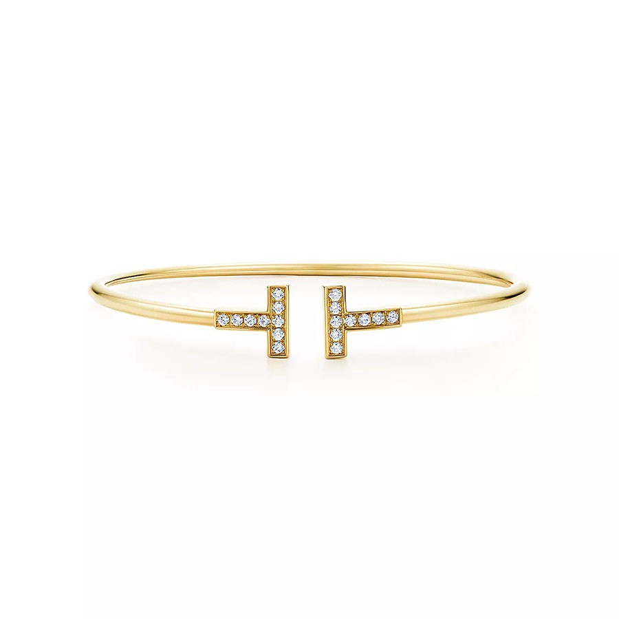 [Marins]T BRACELET 1.8MM GOLD DIAMOND