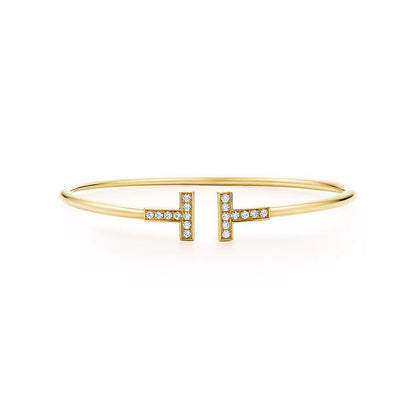 [Marins]T BRACELET 1.8MM GOLD DIAMOND