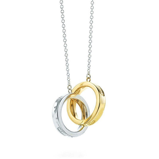 [Marins]INTERLOCKING CIRCLES PENDANT SMALL NECKLACE