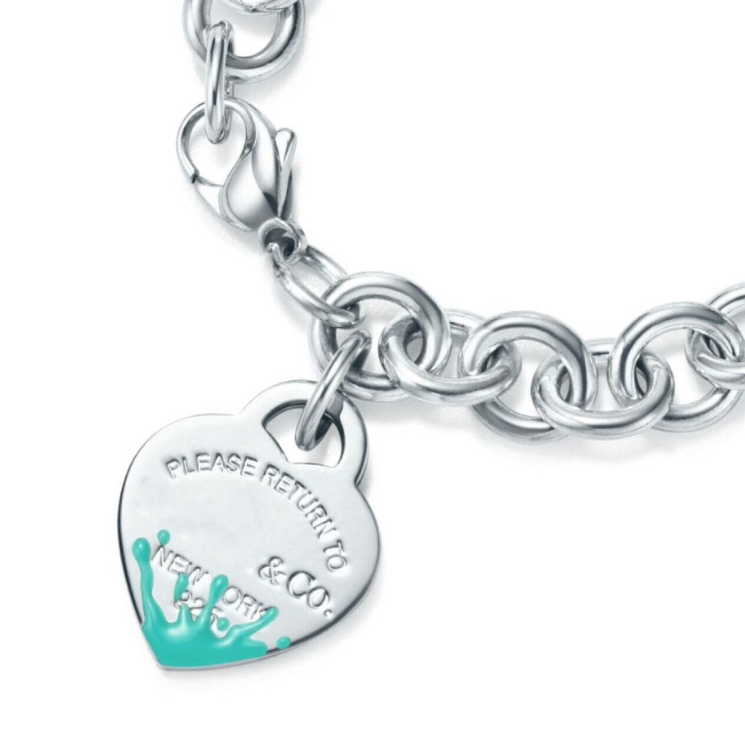 [Marins]LOVE HEART RETURN TO TIF SILVER BRACELET