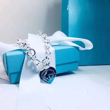 [Marins]LOVE HEART RETURN TO TIF SILVER BRACELET