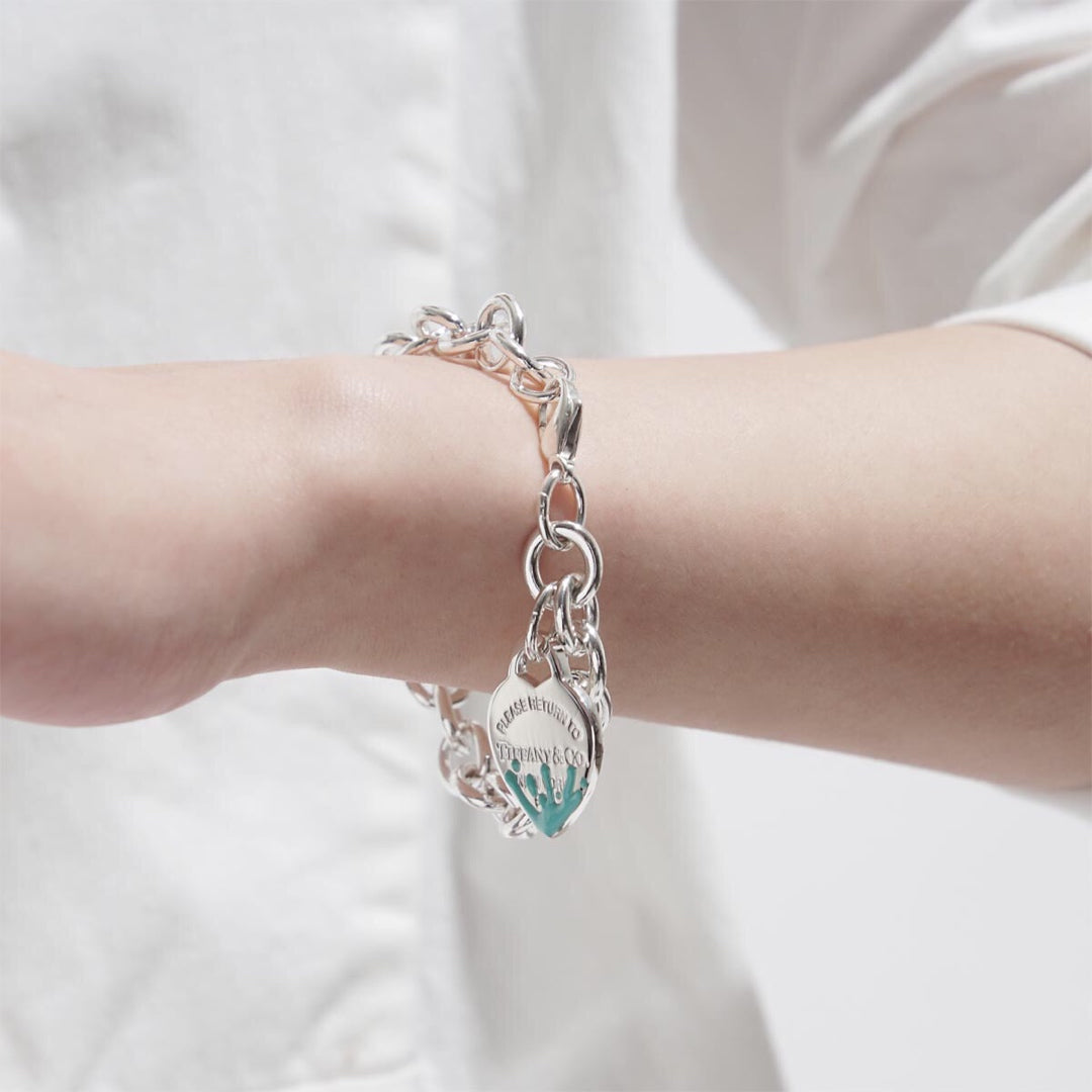 [Marins]LOVE HEART RETURN TO TIF SILVER BRACELET
