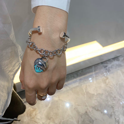 [Marins]LOVE HEART RETURN TO TIF SILVER BRACELET
