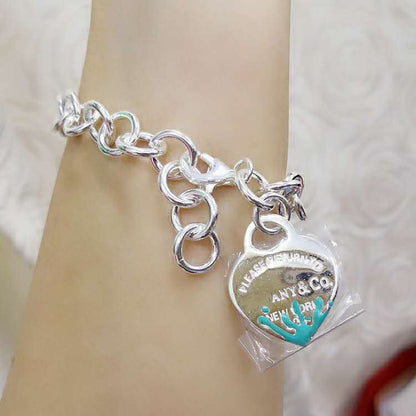[Marins]LOVE HEART RETURN TO TIF SILVER BRACELET