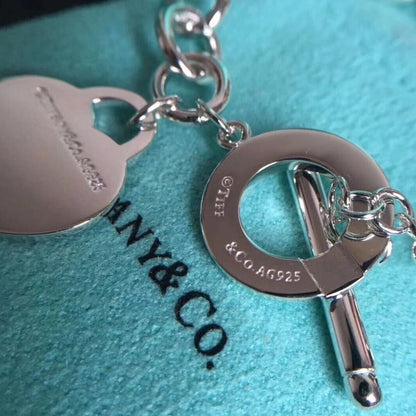 [Marins]LOVE HEART PIN BUCKLE RETURN TO TIF SILVER BRACELET