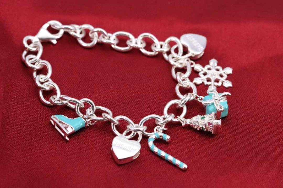 [Marins]CHRISTMAS SILVER BRACELET