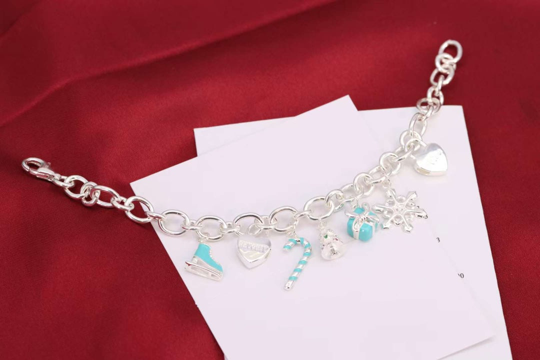 [Marins]CHRISTMAS SILVER BRACELET