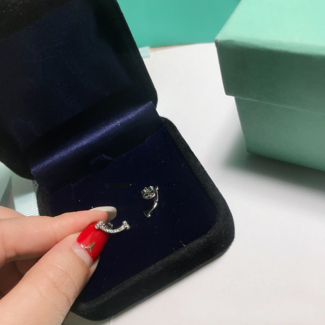 [Marins]SMILE DIAMOND EARRINGS