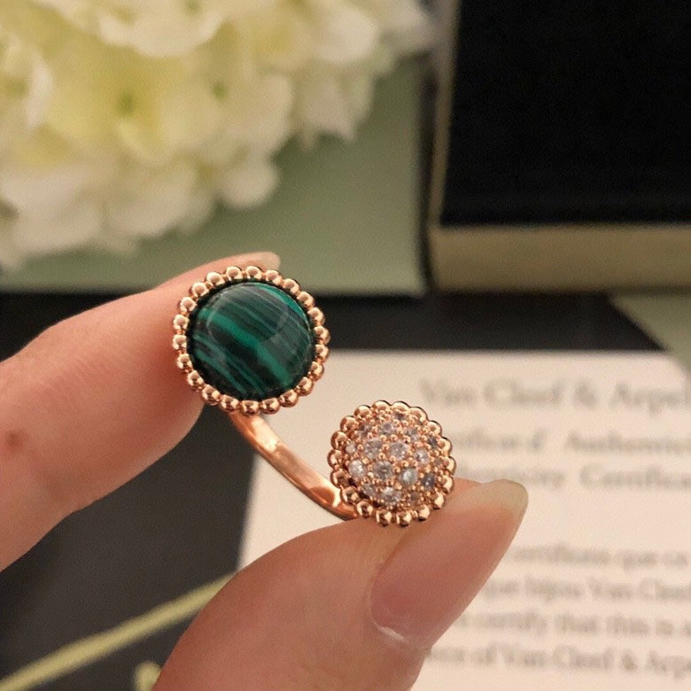 [Marins]PERLEE COULEURS DIAMOND ROSE GOLD BETWEEN THE FINGER RING