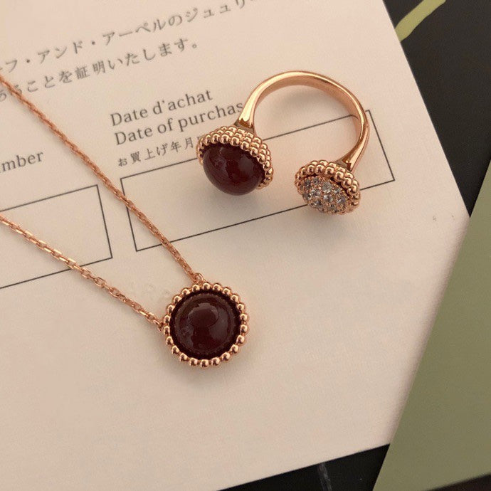 [Marins]PERLEE COULEURS DIAMOND ROSE GOLD BETWEEN THE FINGER RING