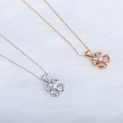 [Marins]FIOREVER NECKLACE DIAMOND CENTER