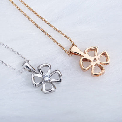 [Marins]FIOREVER NECKLACE DIAMOND CENTER
